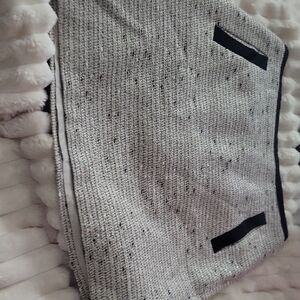 Banana Republic Black and White Textured Skirt